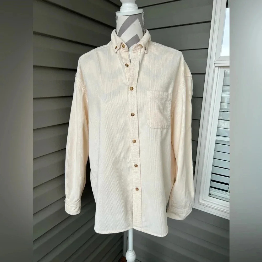 ASOS DESIGN oversized 90s style corduroy shirt Sz S